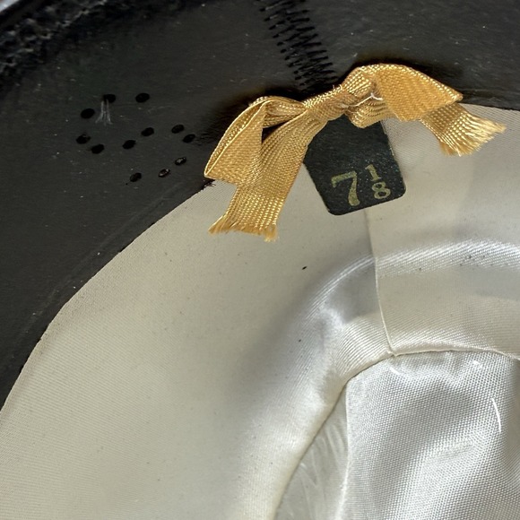 Vintage Mallory Fifth Avenue Brown Fur Felt Fedora Hat 7 1/8 USA - Picture 8 of 9